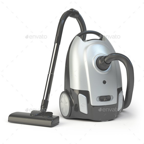 Vacuum cleaner isolated on white background. Stock Photo by maxxyustas